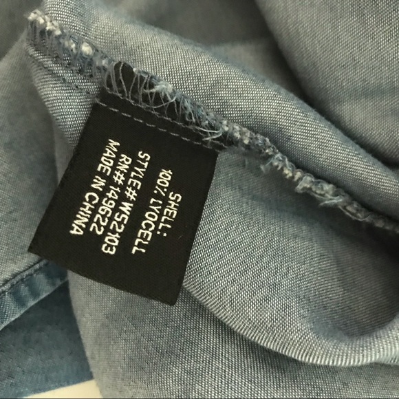 Walter Baker Chambray Off the Shoulder Top Small - Picture 7 of 7